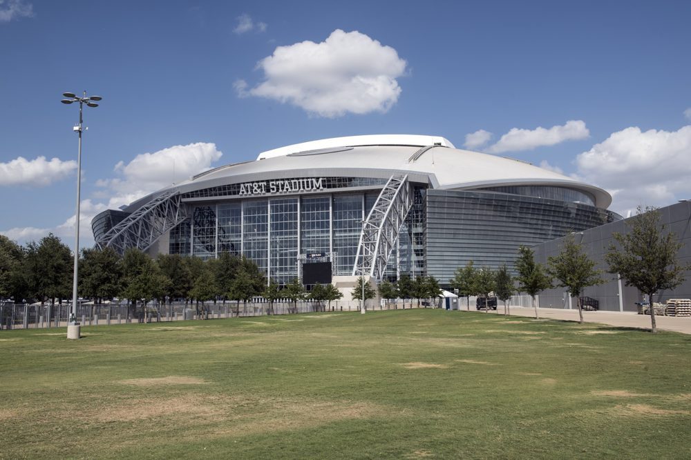 AT&T Stadium exterior in Arlington, Texas