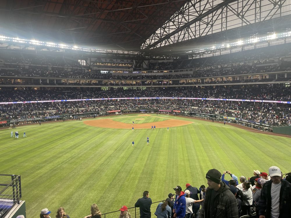 Globe Life Field during a Texas Rangers game