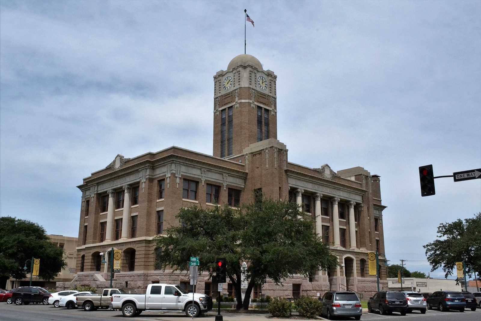 Johnson County Courthouse in downtown Cleburne