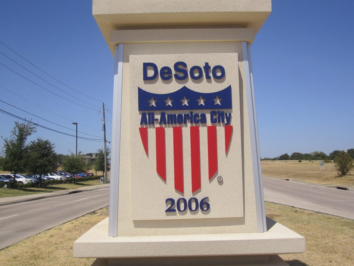 DeSoto All-America City marker